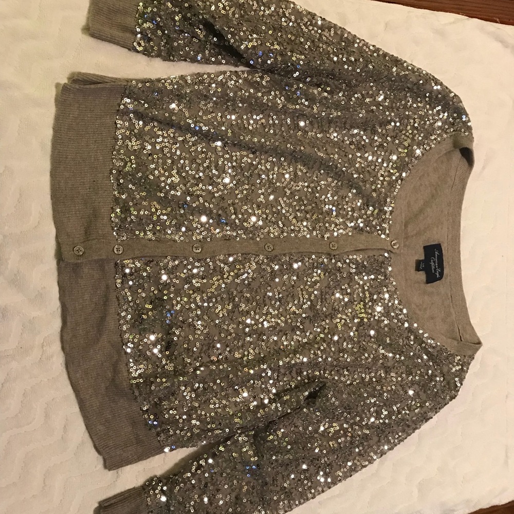 Cardigan with sequins